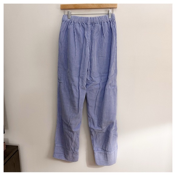 NWT American Vintage women’s trouser Padow elastic waist Corderoy glycine blue - Picture 3 of 6